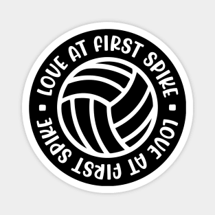 Love At First Spike Volleyball Girls Boys Cute Funny Magnet